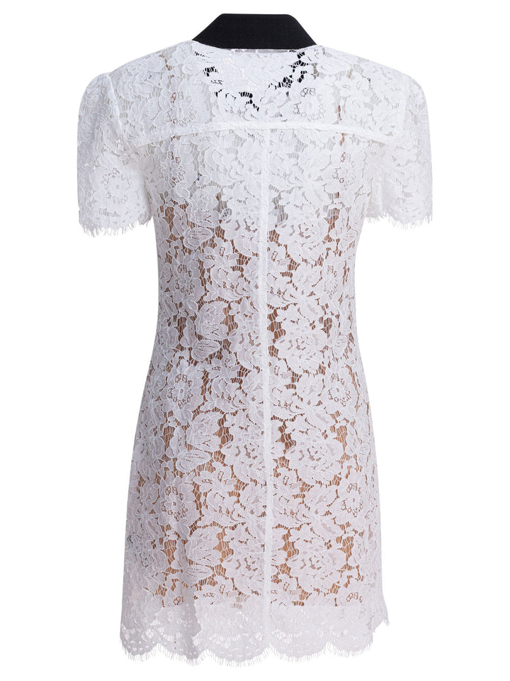 Self-Portrait Short Lace Dress Dresses - White | 3fd1ef82e551c5844488e52254ff690ff0b42b77