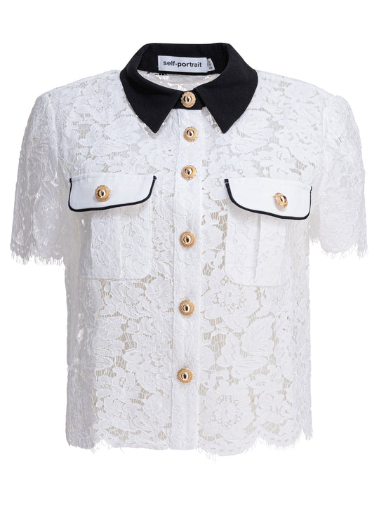 Lace Shirt Shirts White