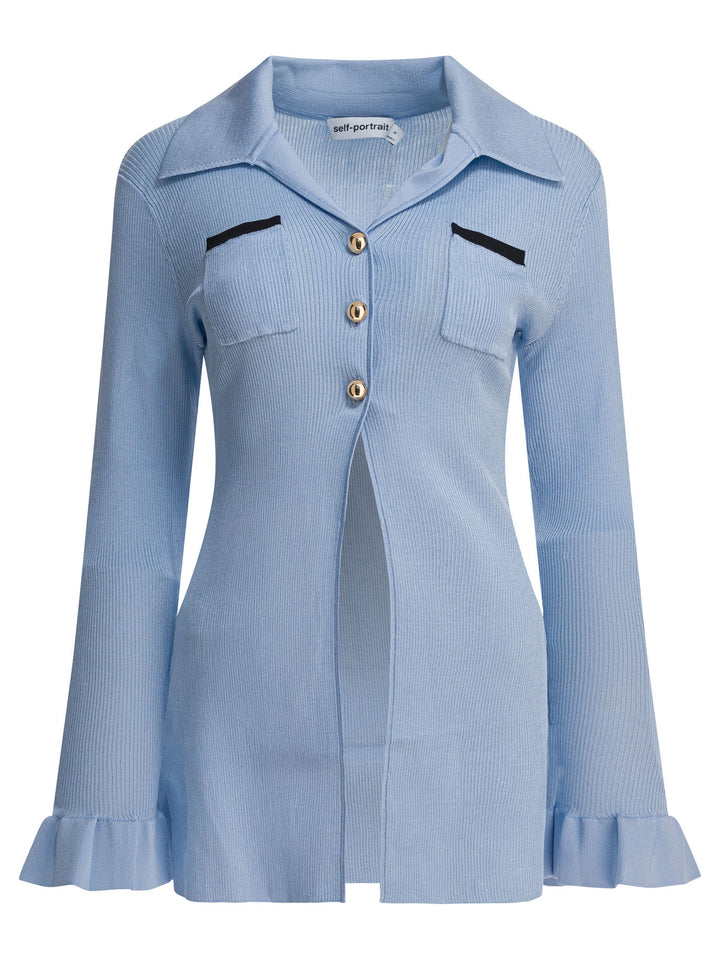 Self-Portrait  Tops - Blue | 272958cd81ebfb83f0850b3b9887926890ecad41