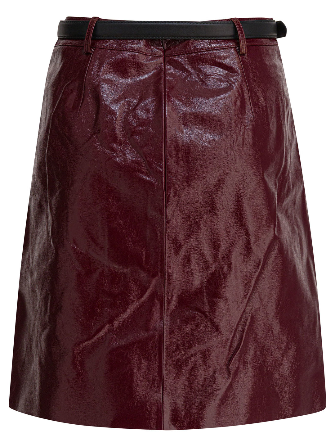 Self-Portrait Leather Miniskirt Skirts - Bordeaux | 2de9aae9f772444bd33886c63b3009fe3e57639b