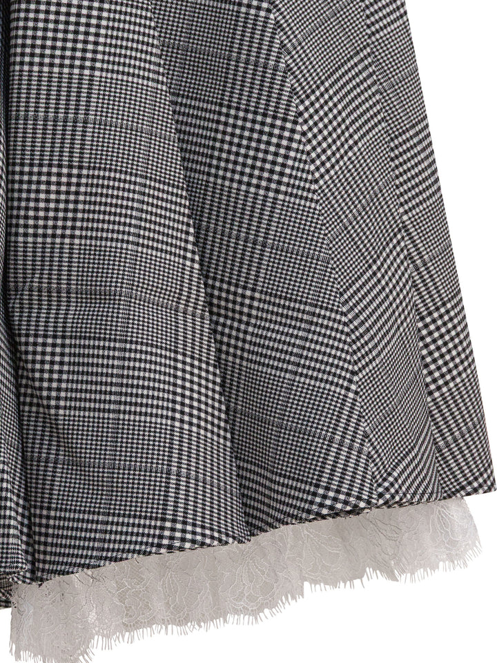 Self-Portrait Pleated Miniskirt Skirts - Grey | 90aa8e59ac426628cd24d852b321ac30088af1cc