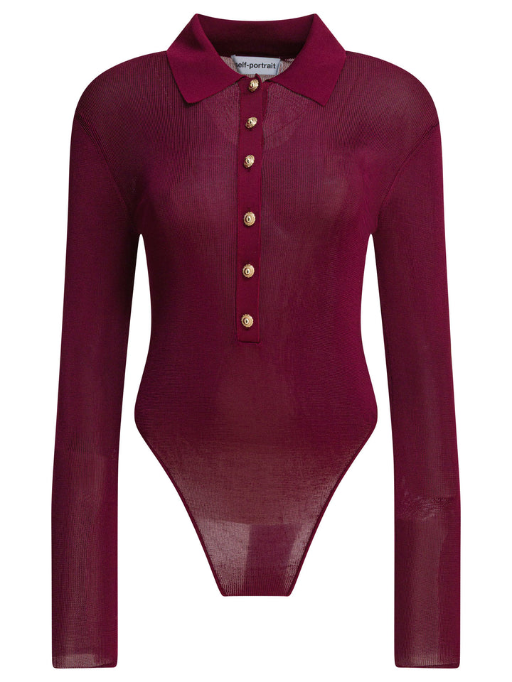 Self-Portrait  Tops - Bordeaux | be304eb66e61d9696127ce5f6b03f9da29e315d4