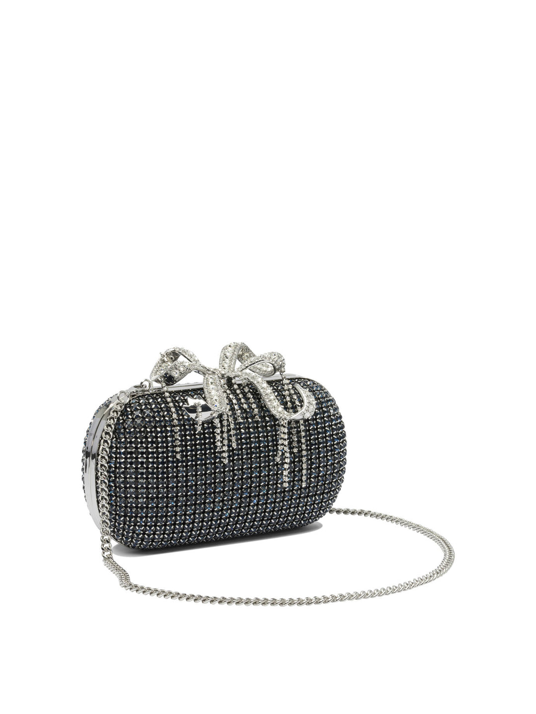 Self-Portrait Minaudiere Clutch With Crystals Clutches - Blue | 3280f54698cb0b0b84bf9ece1b64c6111bb47a06