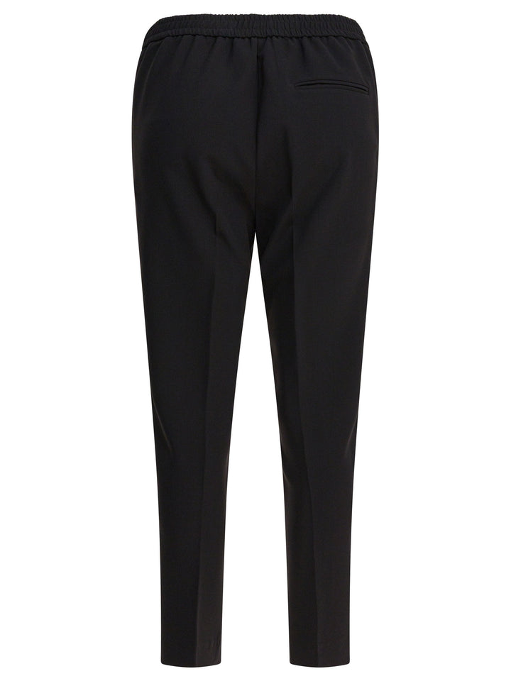 Semper Pants With Elasticized Waist Trousers - Black | 97d9025351eb6ec08cd1c79bd418558e18b2490a