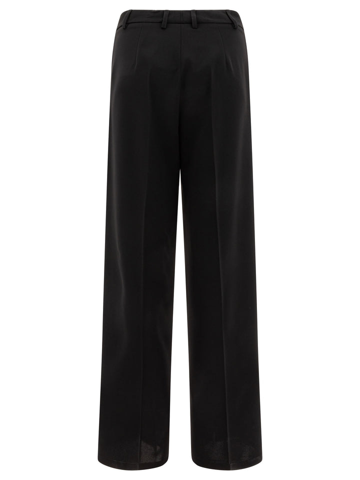 Semper Wide-Leg Pants Trousers - Black | 2067ae1a5e7888bee988b6a301f09f774c9a288f