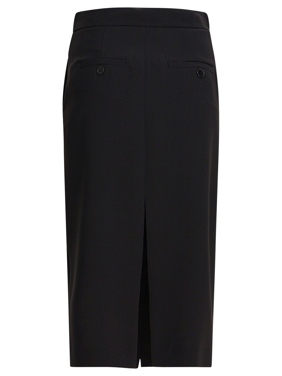 Semper Midi Skirt With Double Slit Skirts - Black | 35dd5790071b191c3e0d06abe7d18e1d287736e4