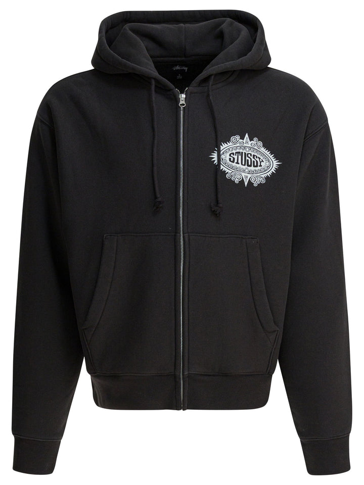 StüSsy  Sweatshirts - Black | 94709b6700d78d3d57e4b43ea5e97ef200c9f99d