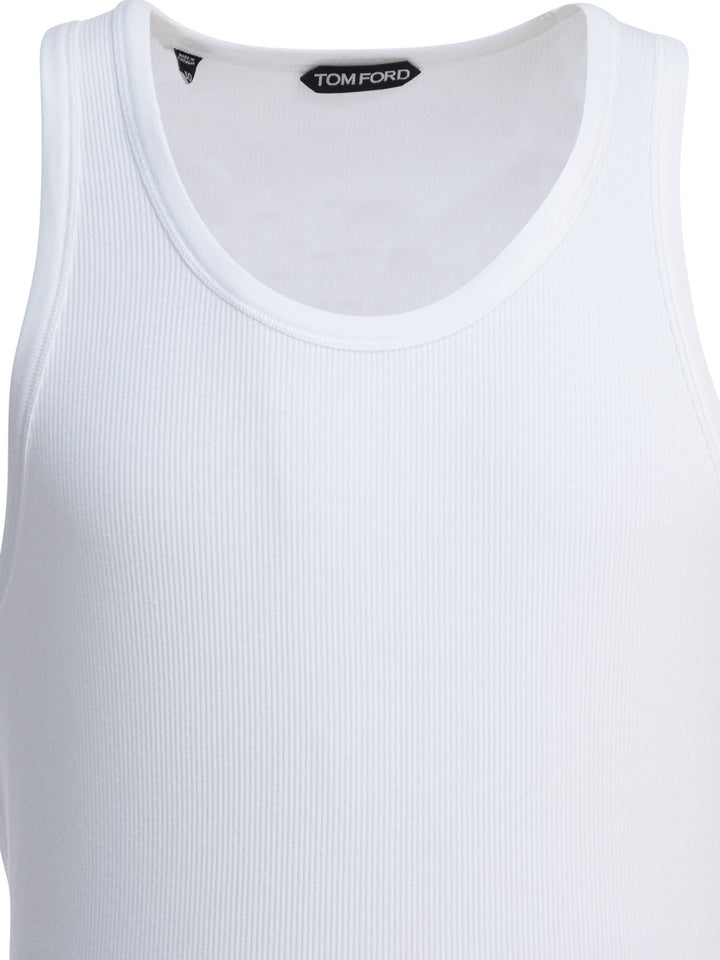 Tom Ford Sleeveless Underwear T-Shirt T-shirts - White | 27ce32ff94a955ed2ff5946a90f28970c9069e21