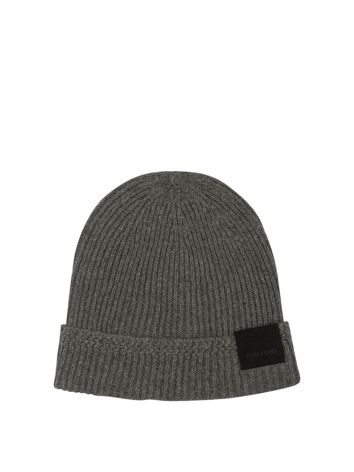 Tom Ford Cashmere Beanie Hats - Grey | 5dba9ce551c47a07f8350e386e9995e3bffcee0c
