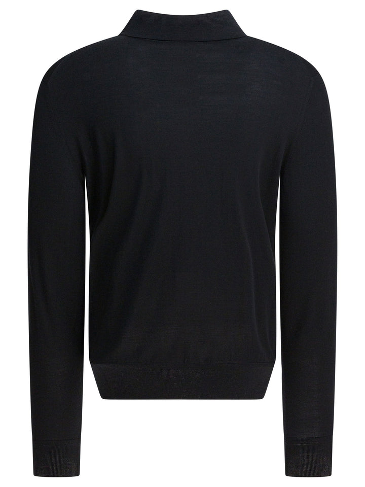 Tom Ford Long-Sleeved Polo Shirt Polo shirts - Black | fe307d31ea50174f933a5f164a7d760604b2670e