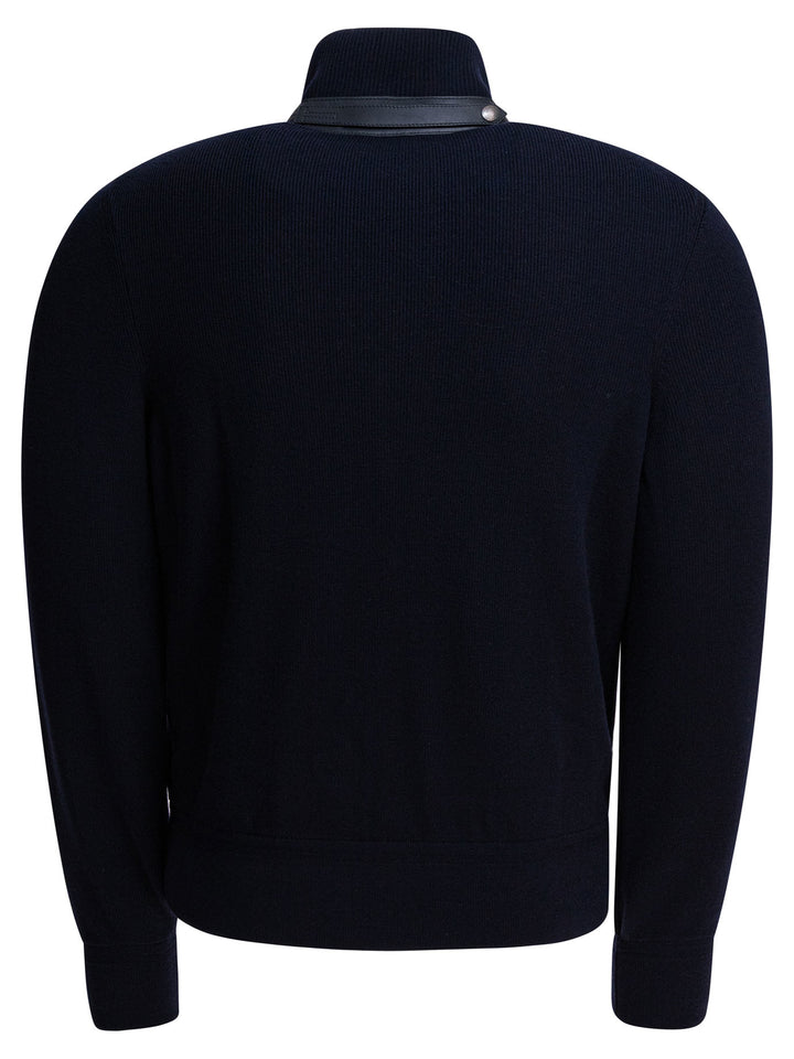 Tom Ford Nylon And Wool Short Down Jacket Jackets and Coats - Blue | ba696b1d409936ff29c06f7f597cc4606e01598e