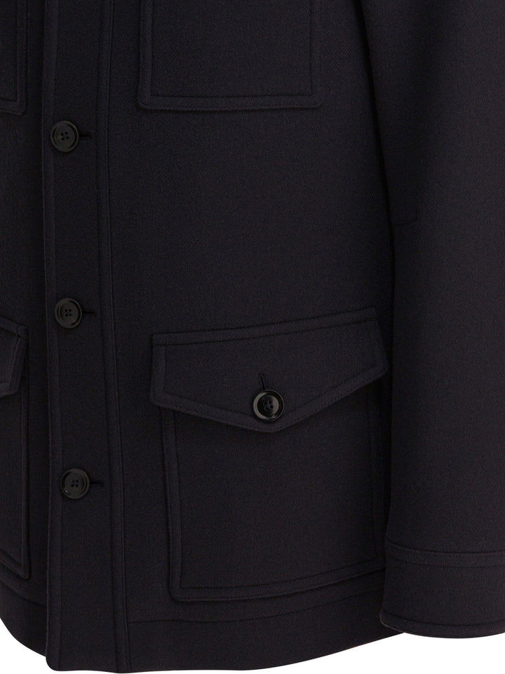 Tom Ford Virgin Wool Coat Jackets and Coats - Blue | 3cb75f7dec19ff90f62cc6069b7e6f2894fc006b