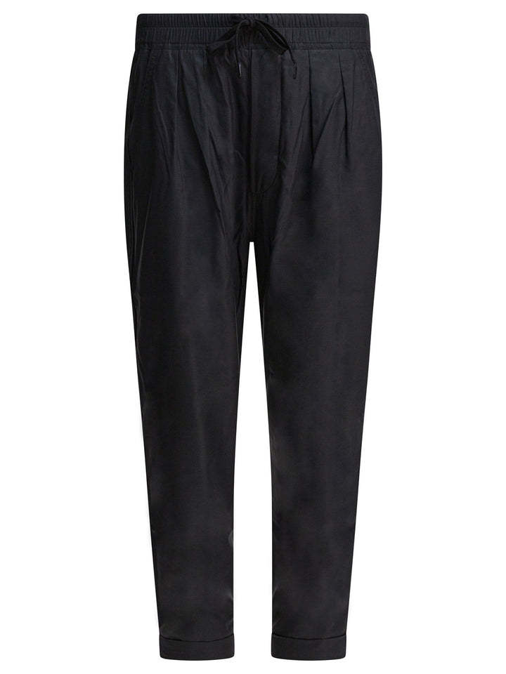 Tom Ford Cotton And Silk Twill Pants Trousers - Black | c13fb5a38695e441b9b90009546587ebfd13e4ad