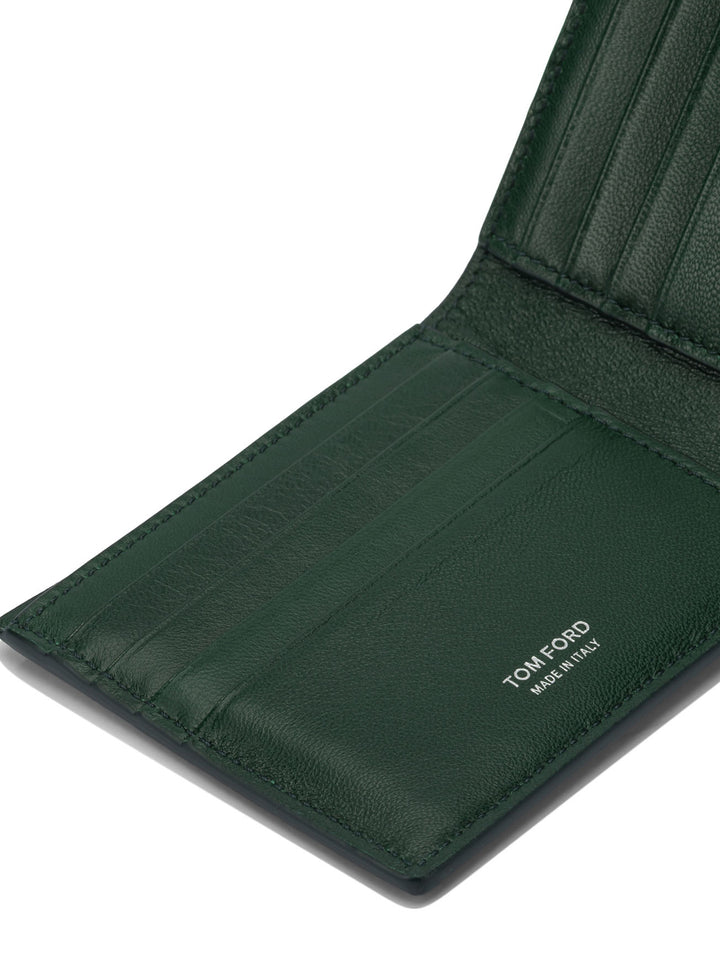 Tom Ford Crocodile Print Leather Wallet Wallets & Card holders - Green | 7a5b680553067905be339ad406f864a0e418420e