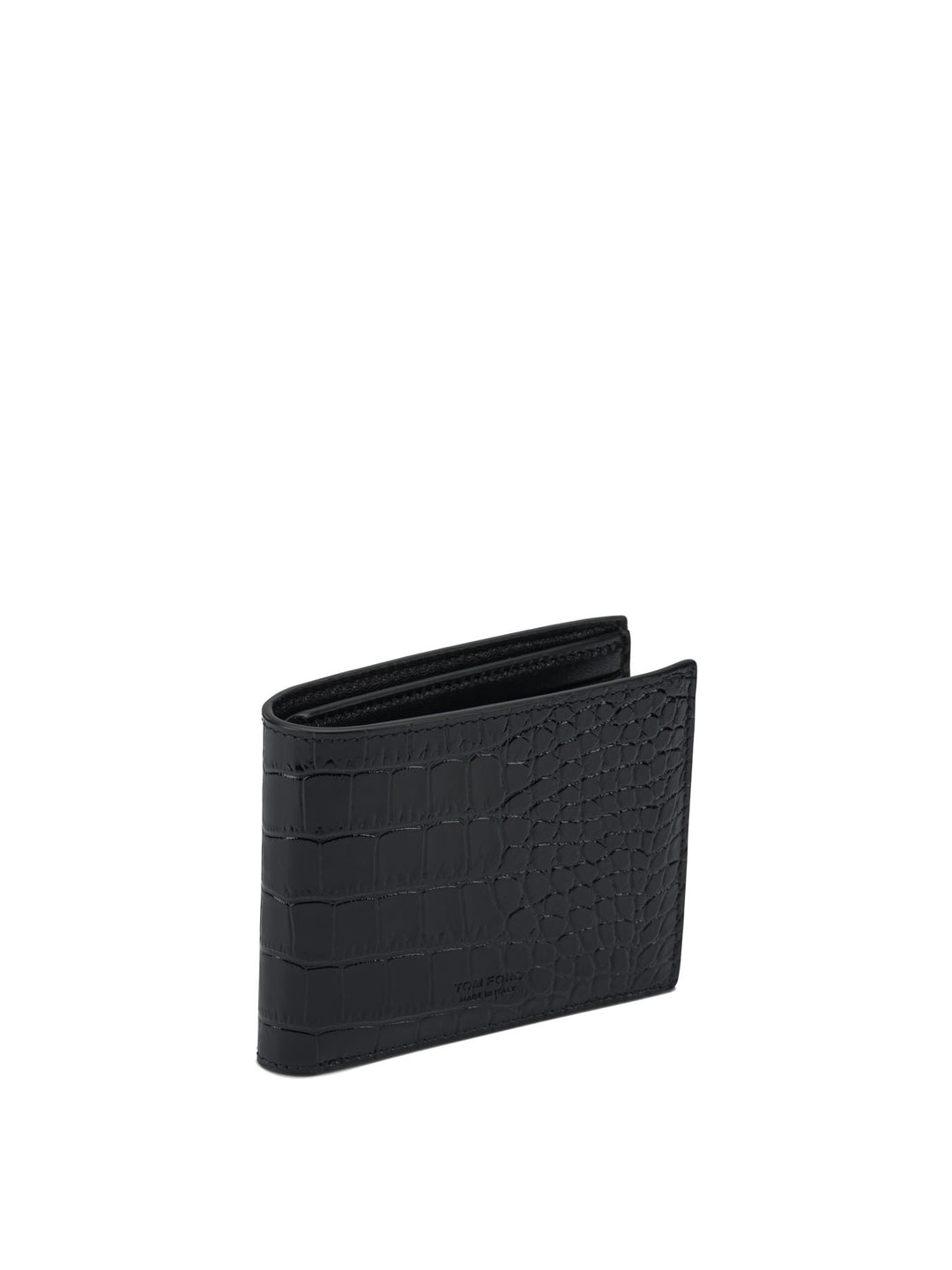Tom Ford Crocodile Print Leather Wallet Wallets & Card holders - Black | a2089db8e3dc45e431fba3c2800df13ad296e555