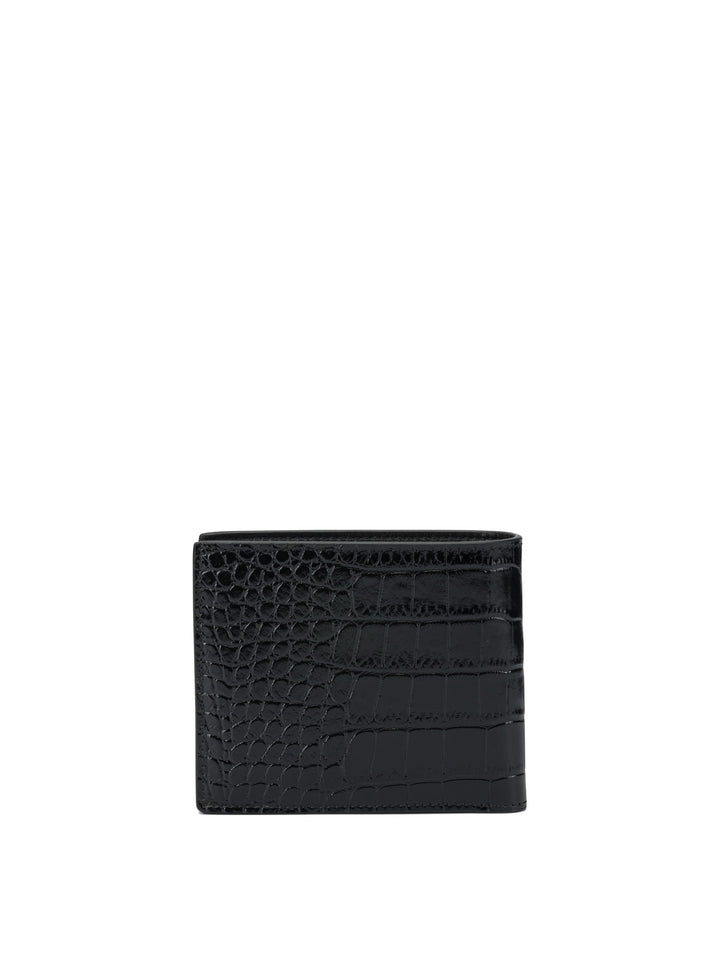 Tom Ford Crocodile Print Leather Wallet Wallets & Card holders - Black | b4081c5a76984cb524db1e065c3a2029dd814764