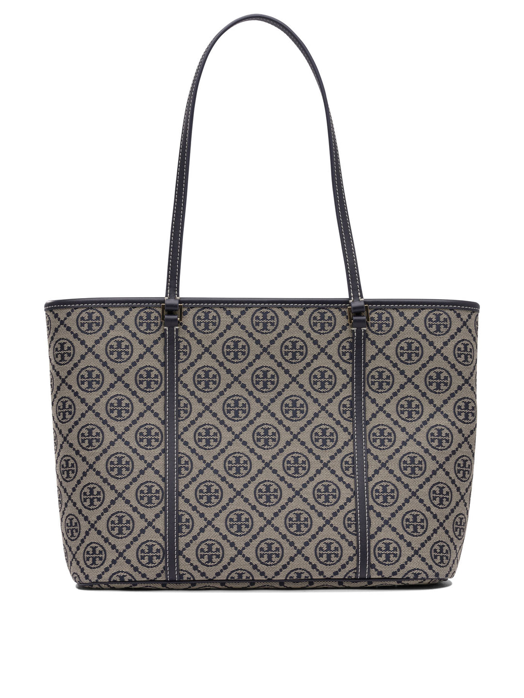 Tory Burch T Monogram Small Zip Tote Shoulder Bags - Blue | 9093a79ac5f2a6dbbc55244c5c5ce33e51b55b9d