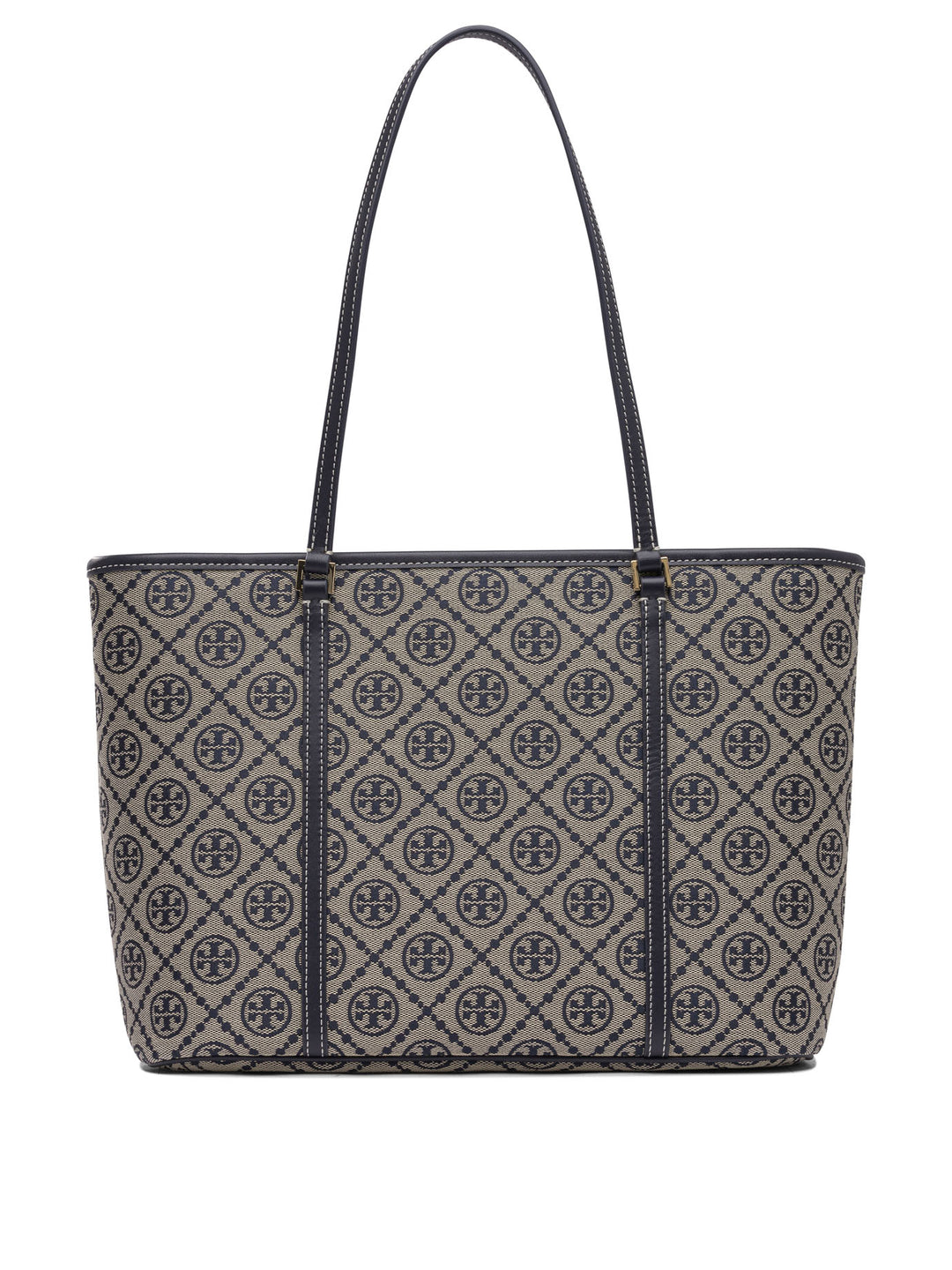 Tory Burch T Monogram Small Zip Tote Shoulder Bags - Blue | 51c15e2c3385dad543060022d7319d8f4f94a6c5