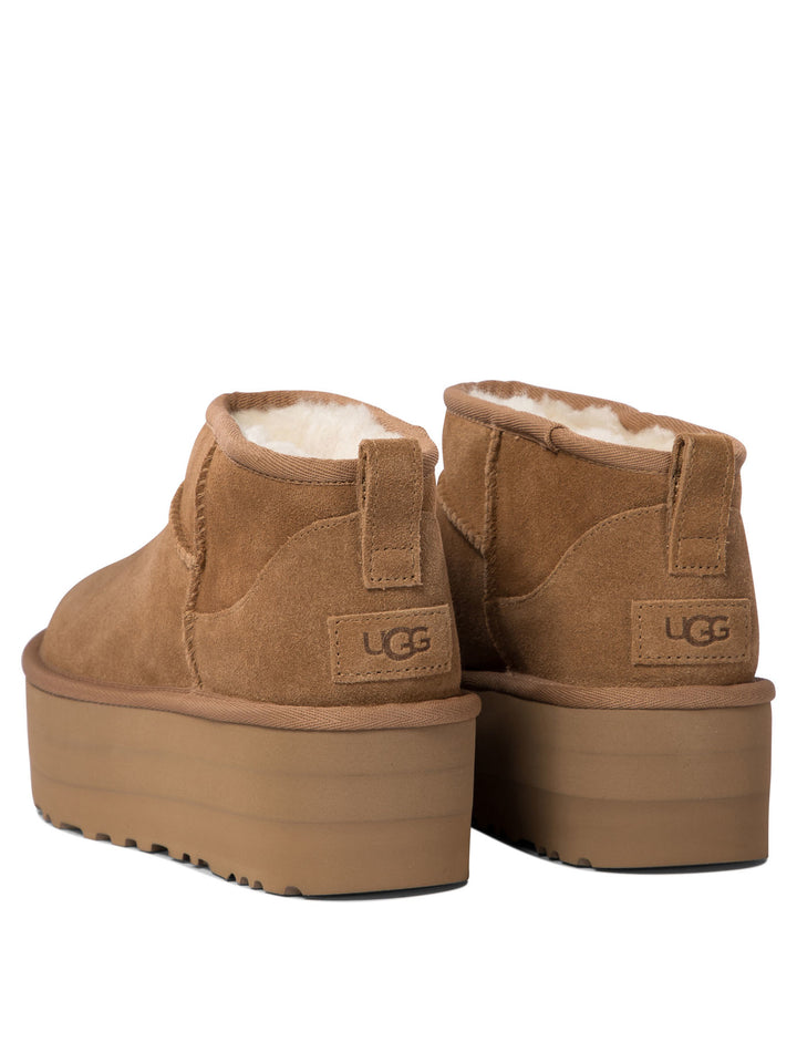 Ugg Classic Ultra Mini Platform Ankle Boots - Brown | 99ead3f123c3abc13ab1ecf11396f3ea3252091f