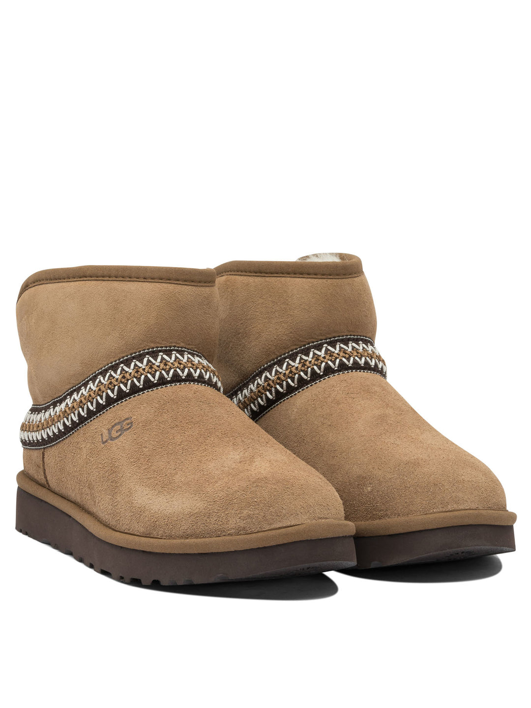 Ugg Classic Mini Crescent Ankle Boots - Brown | 81bc6358428d390ef660b92871eb47f86baa7755