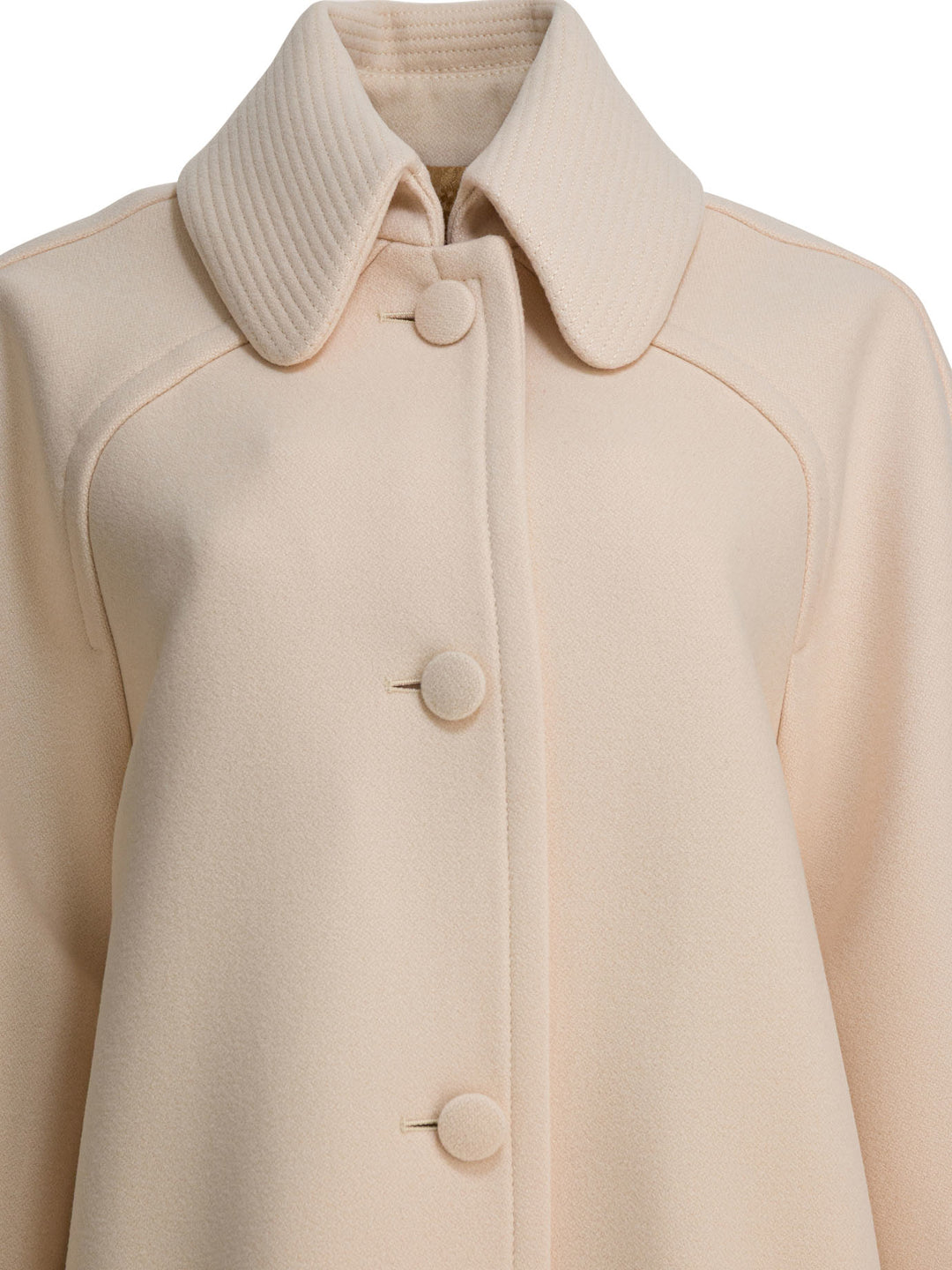 Valentino Virgin Wool Long Coat Jackets and Coats - Beige | 3a34f52bcce5e5d1f69955bda4d952c2d68702a3