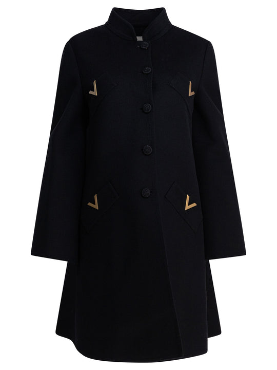 Wool And Cashmere Coat Jackets And Coats Black