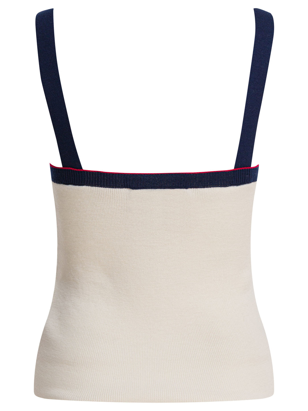 Valentino Virgin Wool Tank Top Tops - White | 68ef71ced4f6245dee77530a76535f76bf081372