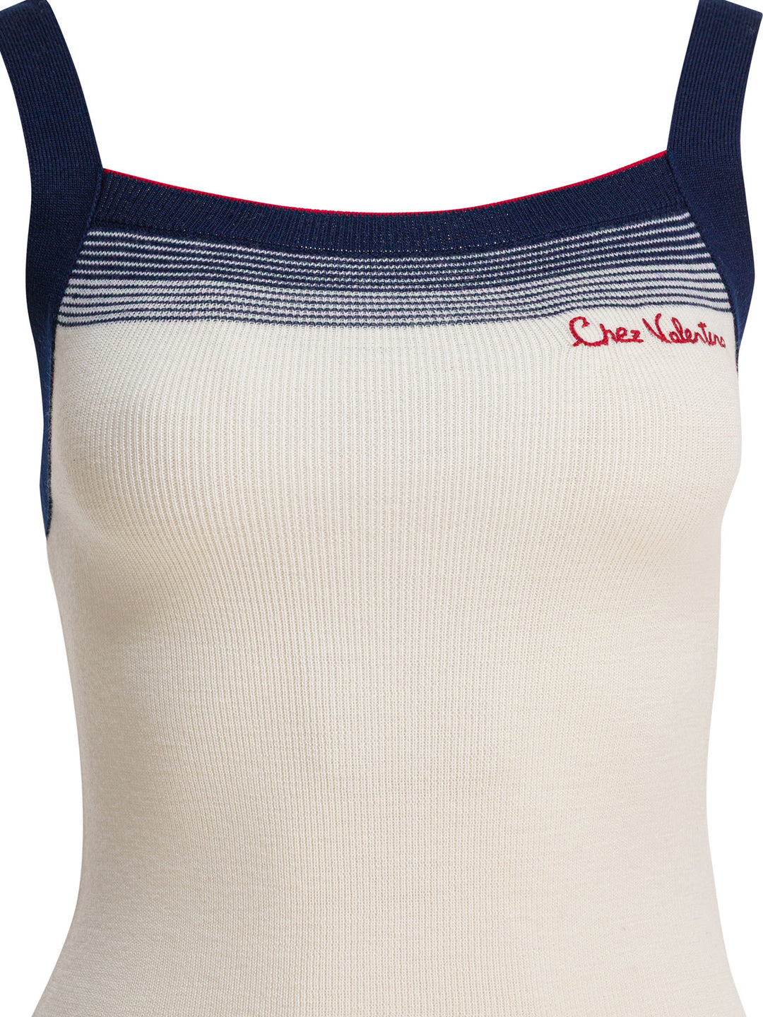 Valentino Virgin Wool Tank Top Tops - White | 8568651b3a9aa9ba41bfba0c5ab0268c64ca53dd