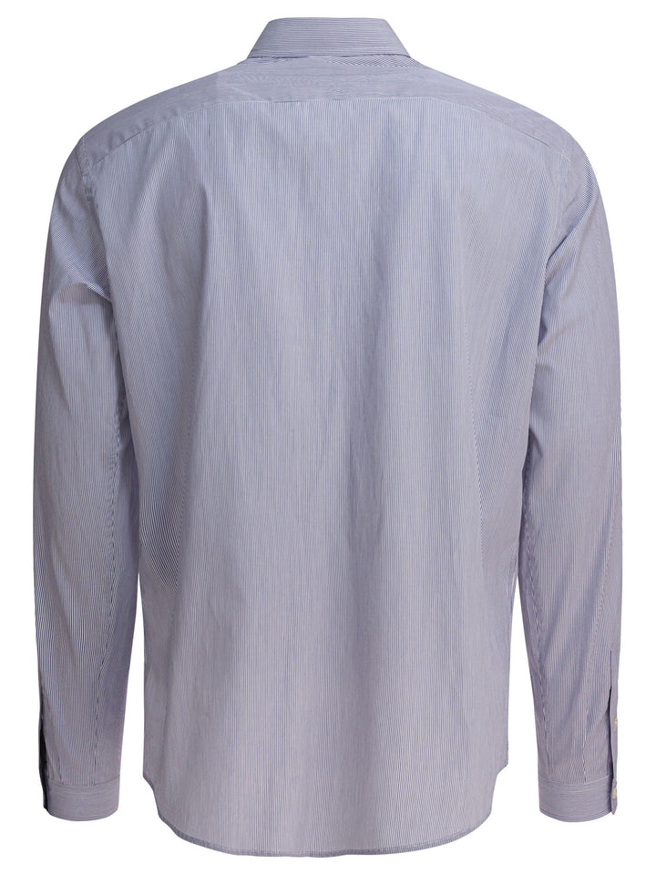 Valentino Cotton Shirt With Logo Shirts - Light blue | 47d8bc4c3b9891d44f96c94598a05a852b3ef379