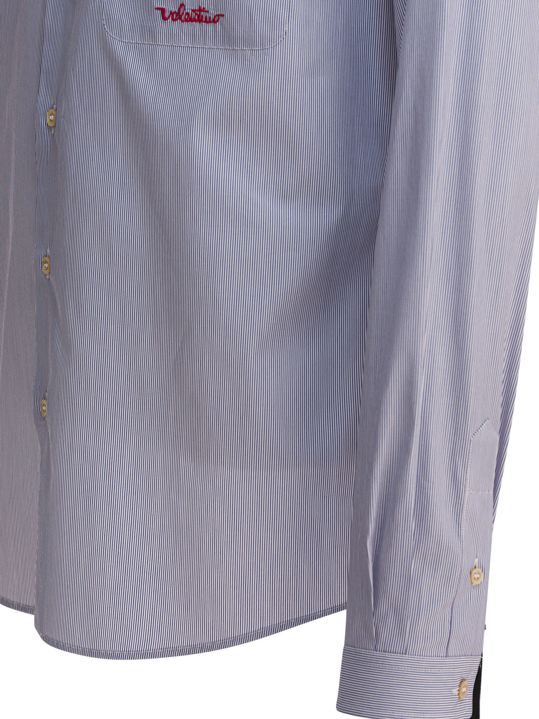 Valentino Cotton Shirt With Logo Shirts - Light blue | 5e0f50fc3e7f8cab566c8ffb25ba4c52d00cef99