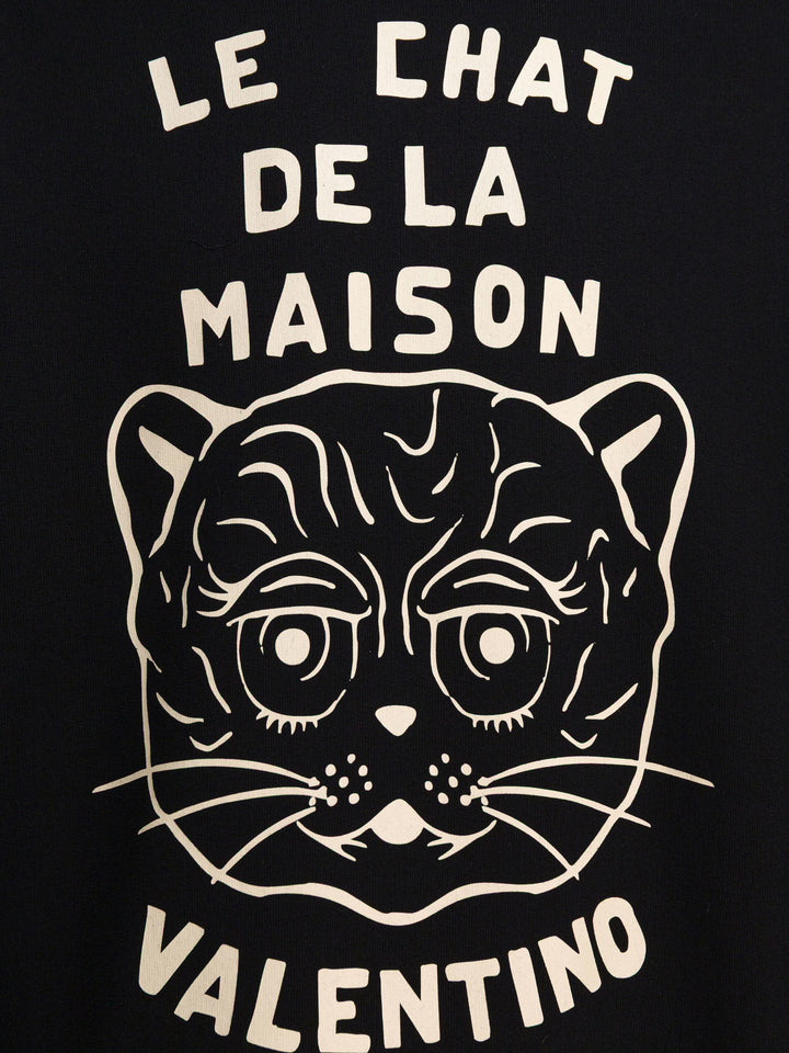 Valentino Le Chat De La Maison Sweatshirts - Black | ac05bffafe50e9ff01405de58051982c5045fd90