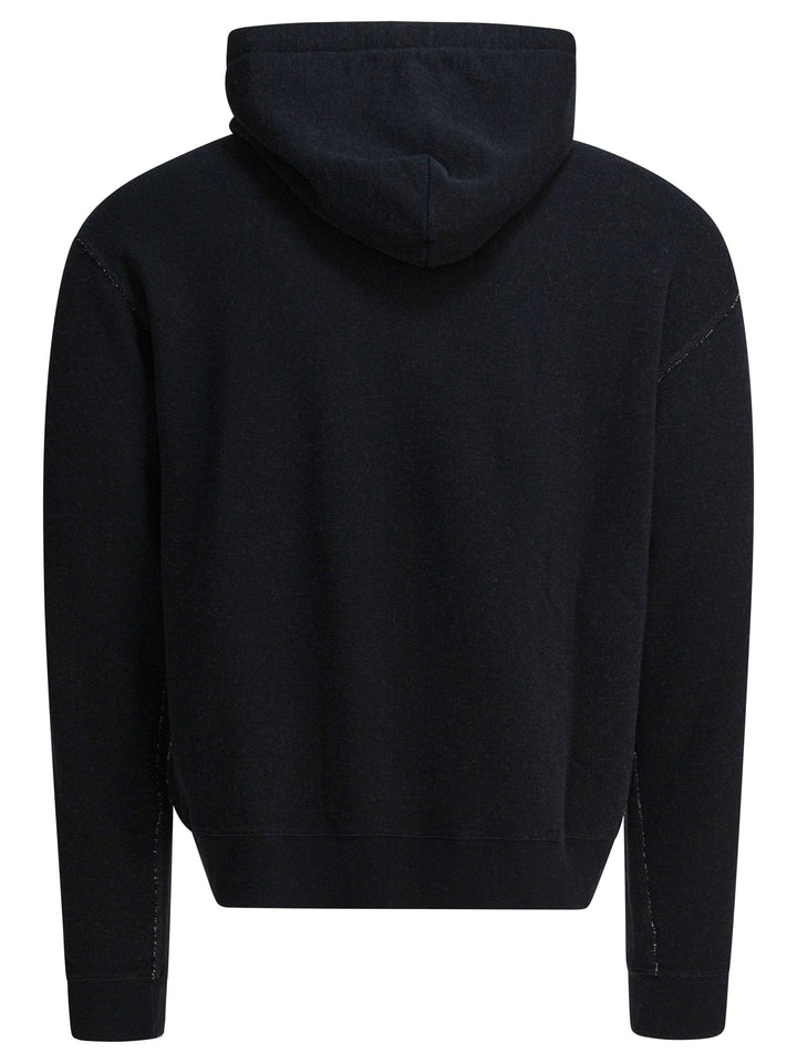 Valentino Cotton Hoodie Sweatshirts - Black | 690ba4e83ba1cd31cca0416b4975abf8bde0f42c