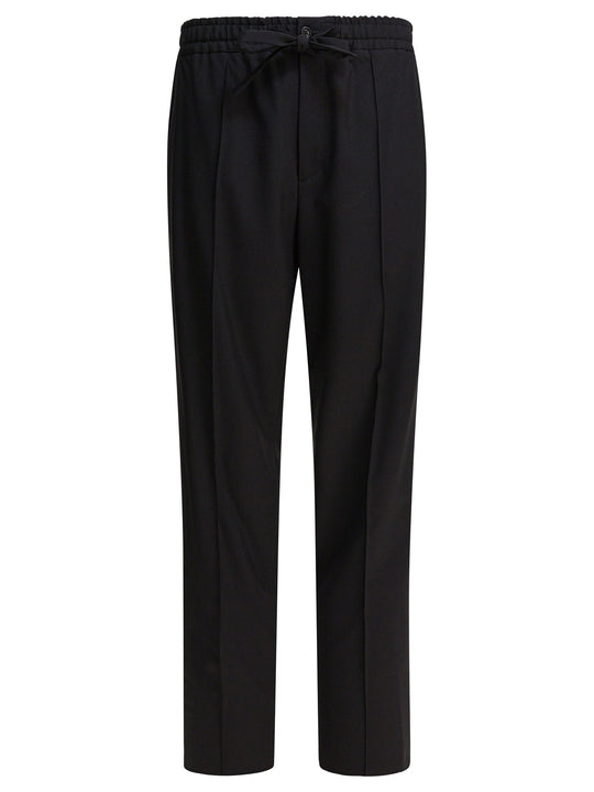 Wool Sport Pants Trousers Black