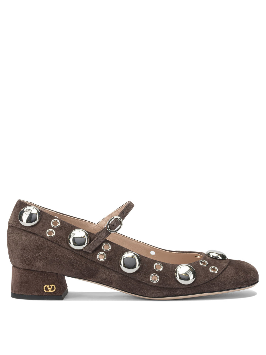 Valentino Garavani Mary Jane Vlogo Signature 30mm Heeled shoes - Brown | 818d36e3fcb1aff6b12944d3434c83b648324e8b