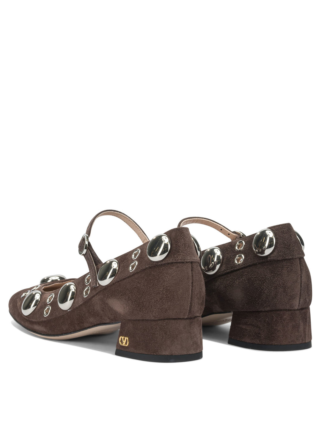 Valentino Garavani Mary Jane Vlogo Signature 30mm Heeled shoes - Brown | 261ec39b2f697362a3bf91d543c6e5f6841bd247