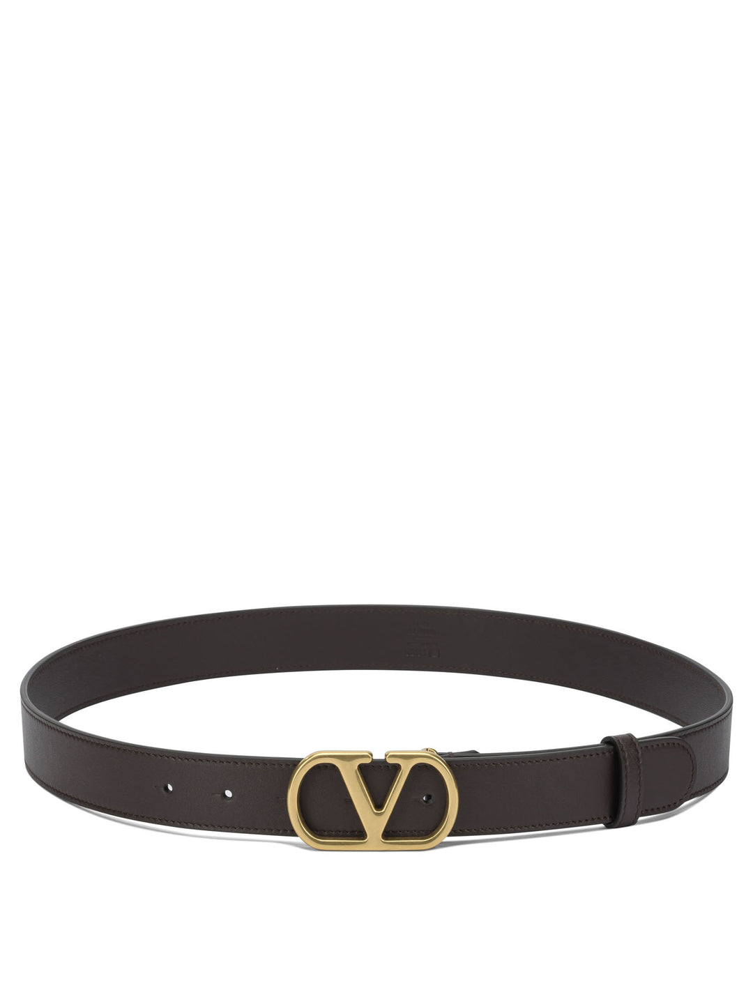 Valentino Garavani Vlogo Leather Belt Belts - Brown | 4fbb85d660aaa4f9f0c26d53a65e90e356769897