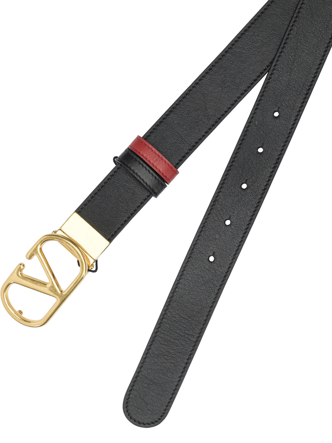 Valentino Garavani Vlogo Reversible Belt Belts - Black | 7fdb0c3408d444c6cabeb02cf4e9a7d707f9a1ce