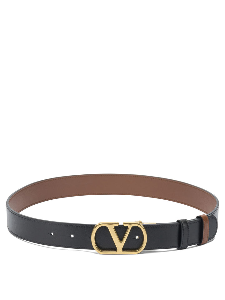 Valentino Garavani Vlogo Signature Belts - Black | 82be53239b2a65fbf9416799301324ca092128c5