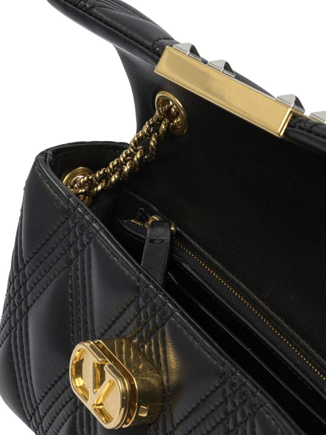 Valentino Garavani Quiltie 67 Crossbody Bags - Black | 503575f9309a885d0352fb660f0bbbe87d738905