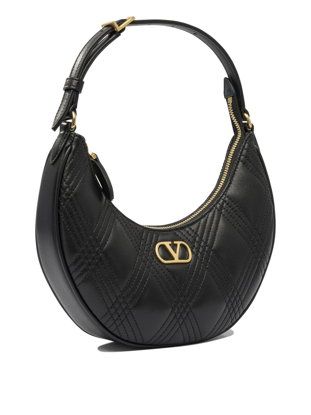 Valentino Garavani Quiltie 67 Shoulder Bags - Black | 667d09326a9110c138c8bfafdf8ba7aeb6512db5