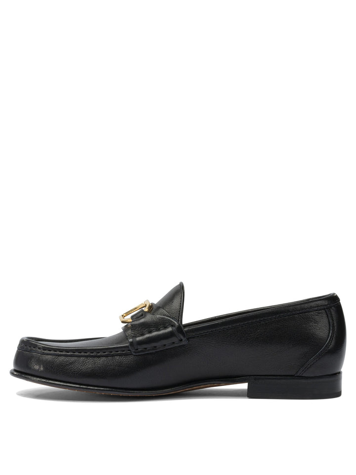 Valentino Garavani Vlogo Signature Loafers & Slippers - Black | d13101d19e9166f0518eb68b53920e902cf2bb16