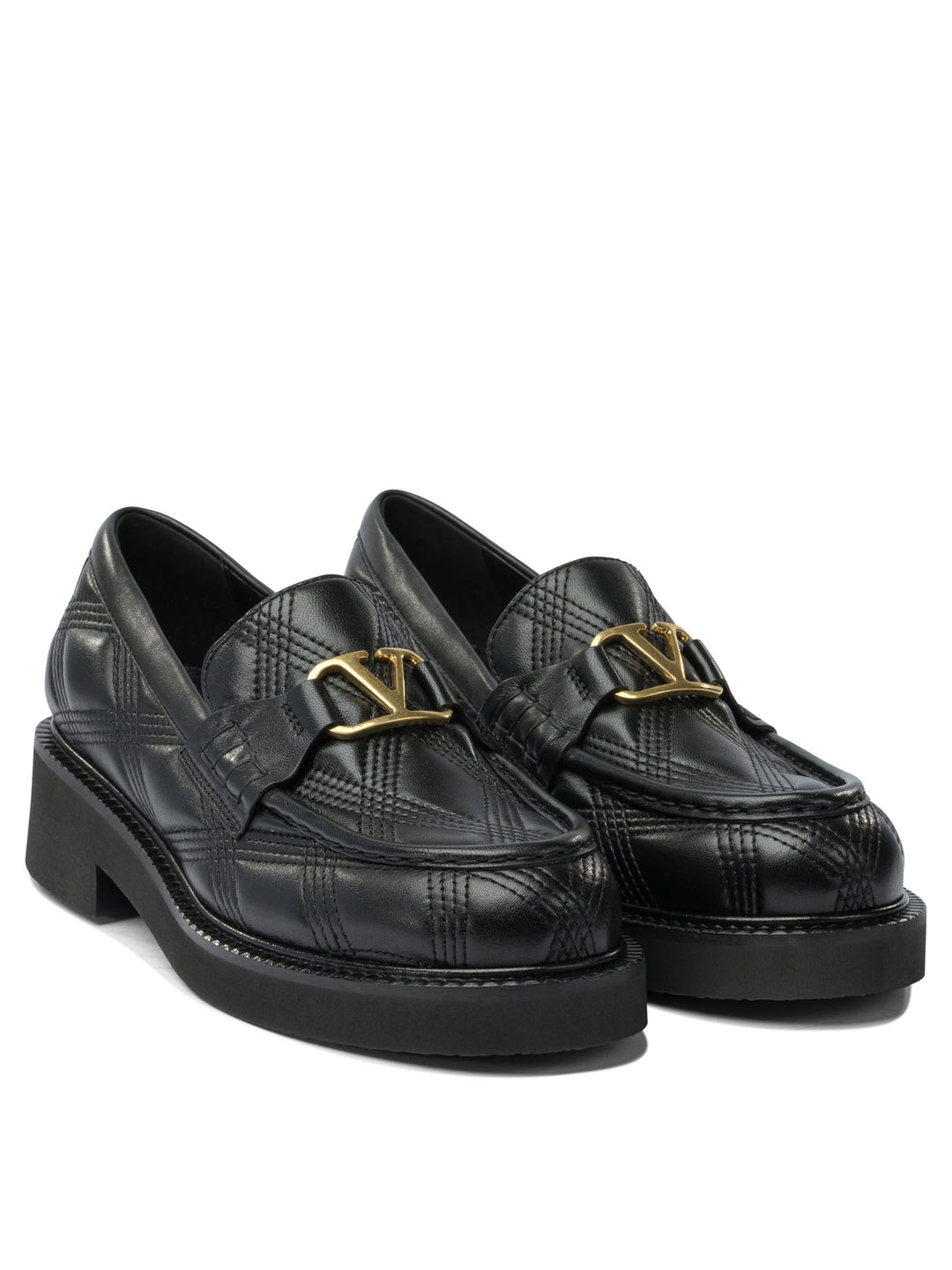 Valentino Garavani Quiltie 67 Loafers & Slippers - Black | 16952f66b3f3bd43c85527b68f452aaa0dbcb716