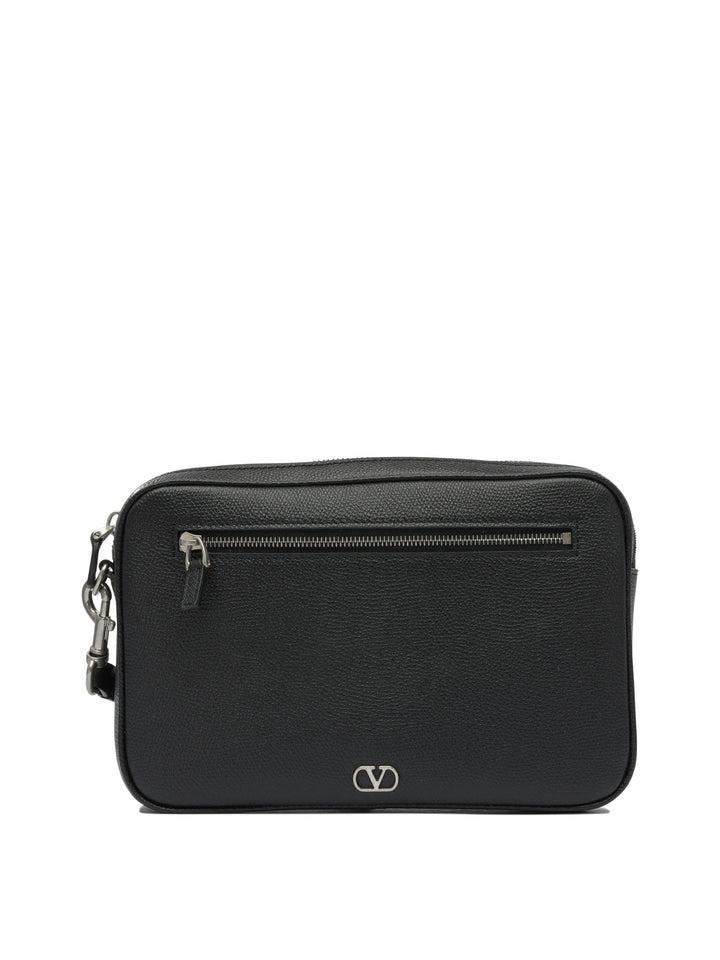 Valentino Garavani Vlogo Signature Pouch - Black | 937c11acb4d00b85e799575e5af70813b4b5601b