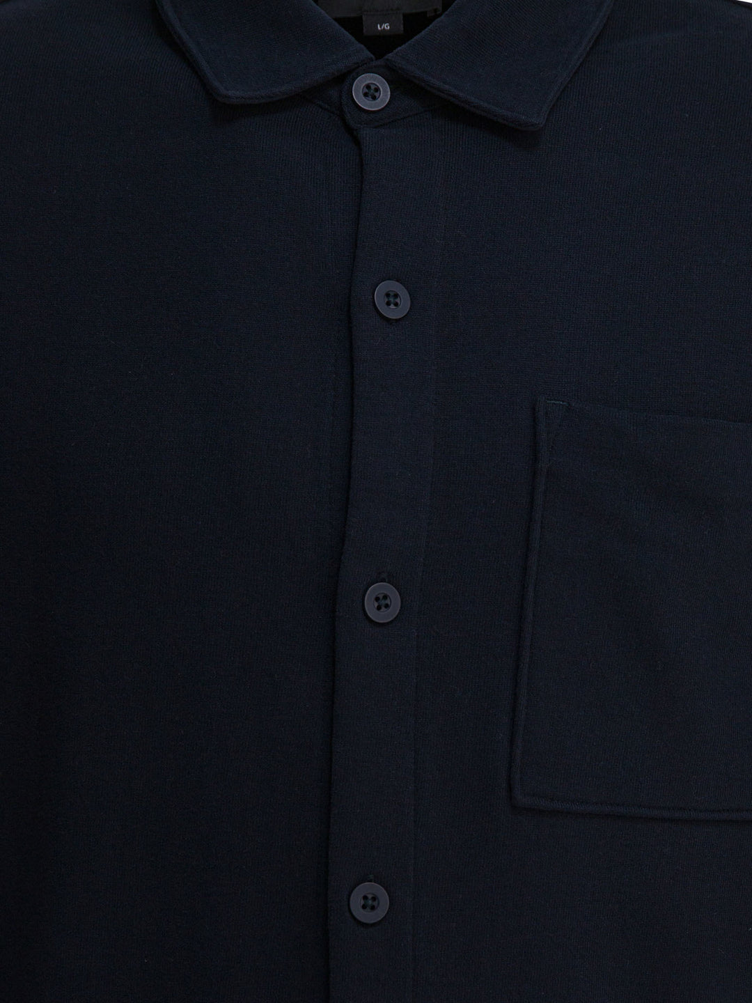 Vince Cotton Suede Overshirt Jacket Jackets and Coats - Blue | df28bcc14d404b76c5de1d258475b43e73ab92ee