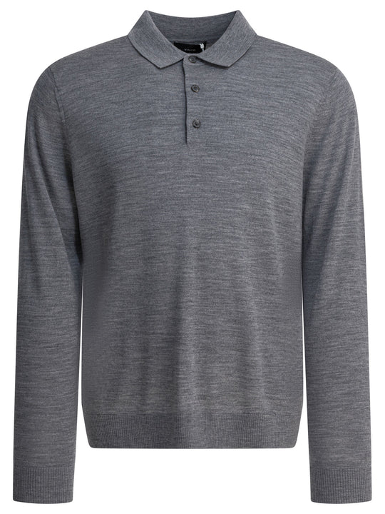 Merino Wool Polo Shirt Polo Shirts Grey