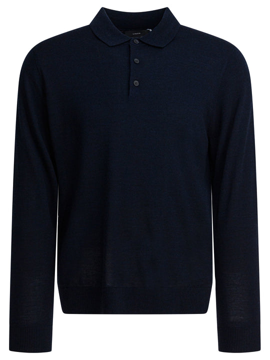 Merino Wool Polo Shirt Polo Shirts Blue