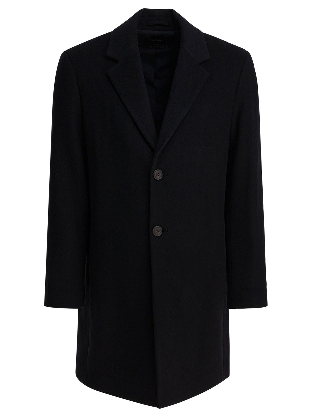 Vince Classic Coat In Italian Wool Blend Jackets and Coats - Black | a86d688e82608bb8c2fee2ce8e787d71f1ffe931