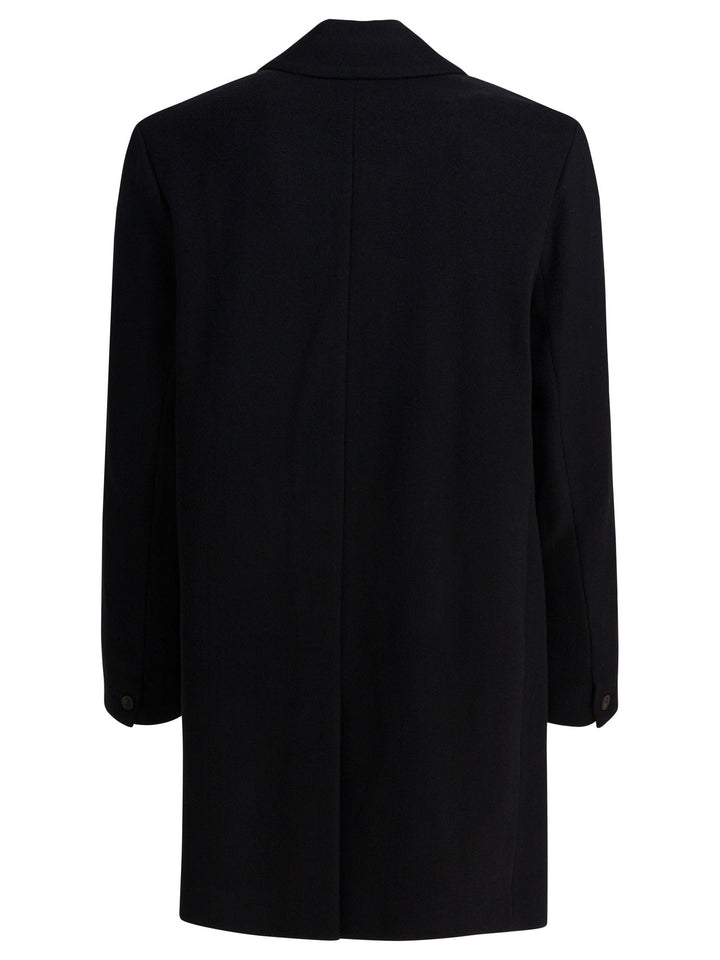 Vince Classic Coat In Italian Wool Blend Jackets and Coats - Black | 225f413a667f6feb23edfd0da3427bda7c4f0dd7