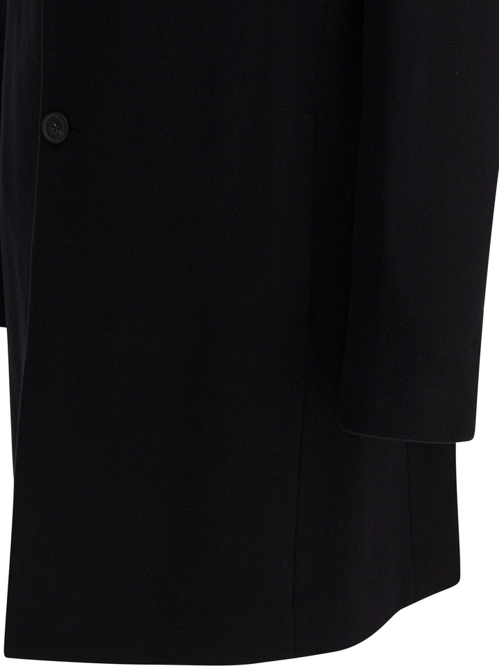 Vince Classic Coat In Italian Wool Blend Jackets and Coats - Black | b54e76ffd395f7e2c905ef91461bbea26cff18fd