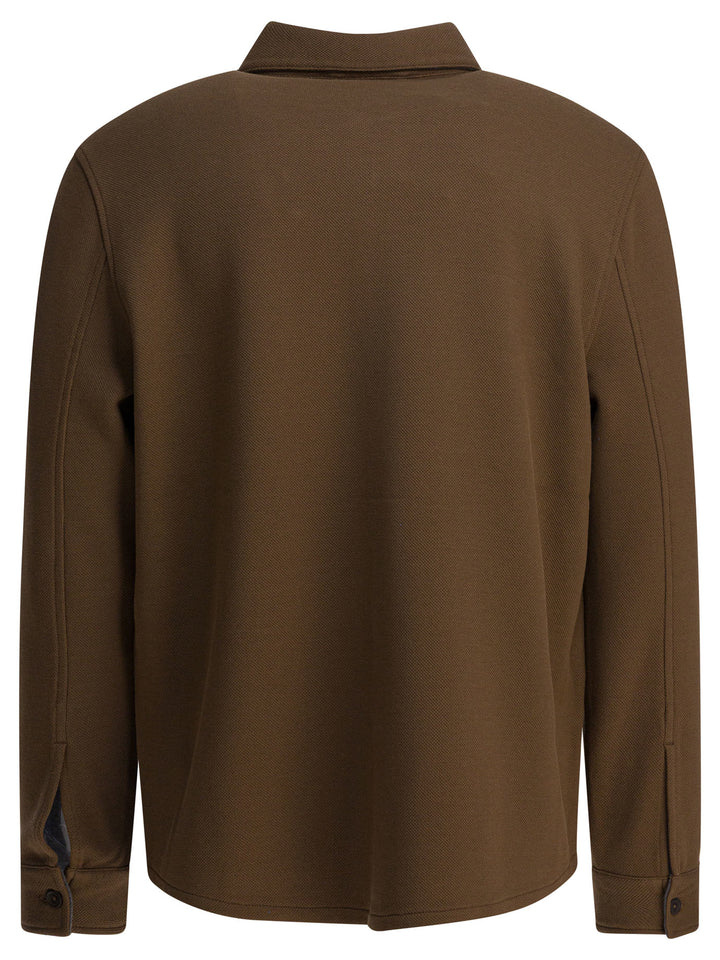 Vince Cotton Overshirt Jacket Jackets and Coats - Brown | 6e6aad17a4ffea941484555086192810612f5269